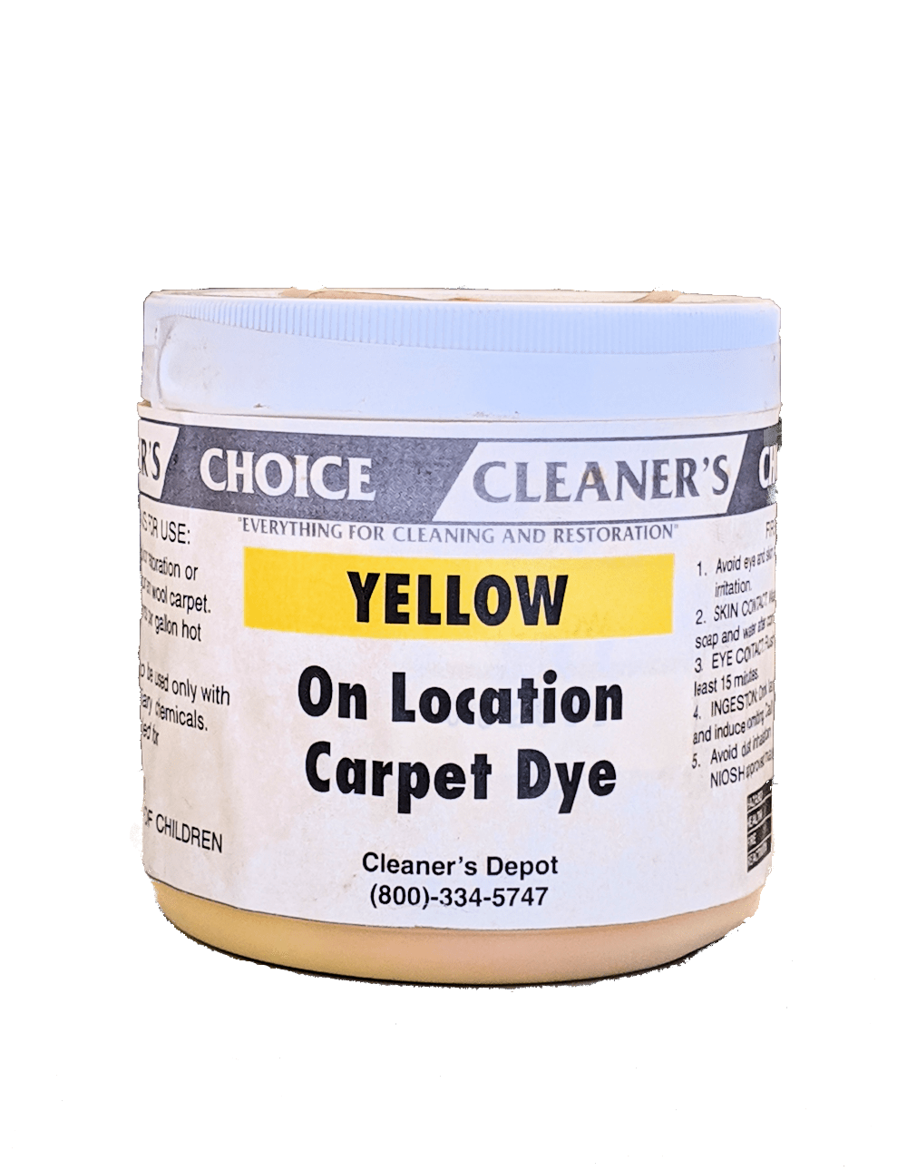Yellow Carpet Dye Cleaner S Depot Cleaner S Choice