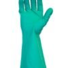 Green Flock Lined Nitrile Gloves GNGF-XL-15C